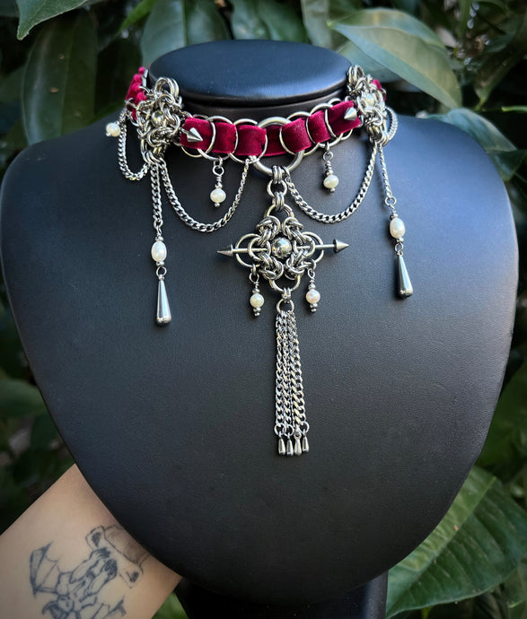Belladonna Velvet Necklace Preorder