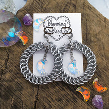 Load image into Gallery viewer, Chain Circle Hoop Earrings PREORDER