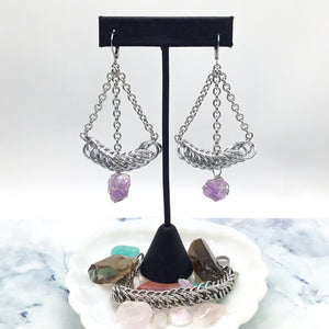 Angel Aura Amethyst Earrings