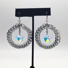 Load image into Gallery viewer, Chain Circle Hoop Earrings PREORDER