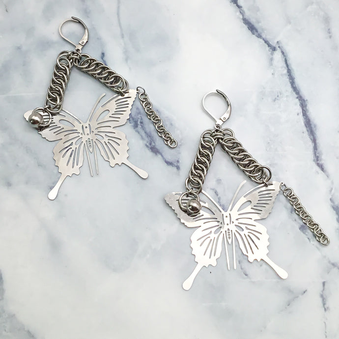 Butterfly Chainmaille Earrings • PRE-ORDER